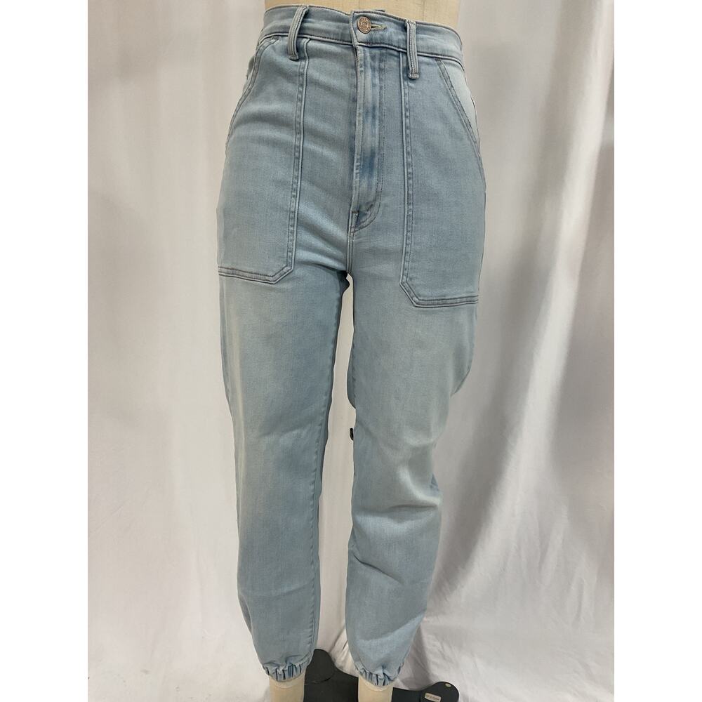 Mother 'The Wrapper' Blue Patch Springy Cotton Bl… - image 2